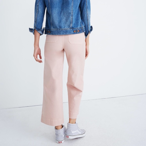 NWT! Madewell Emmett Wide-Leg Crop Pants - Picture 3 of 4